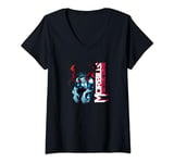 Marvel Morbius The Living Vampire Crouching Logo V-Neck T-Shirt