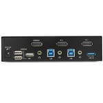 Startech DisplayPort KVM-switch med 4 portar - 4K 60 Hz