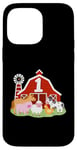 Coque pour iPhone 14 Pro Max 1er anniversaire animaux de la ferme Bday Party 1 an garçon tout-petit