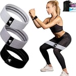 Bandes de Résistance, [Lot de 3] Bande Élastique Fitness avec 3 Niveaux de Résistance, Équipement d'Exercices pour Musculation Pilates Yoga, Boîte de Rangement Incluse