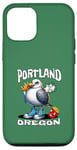 Coque pour iPhone 12/12 Pro Portland Oregon Seagull French Fries Souvenir drôle