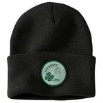 Carhartt Men's Knit Shamrock Patch Beanie Hat, Black,