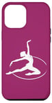 Coque pour iPhone 12 Pro Max Gymnaste rythmique dans un cerceau pour fan de gymnastique rythmique