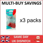 TePe Interdental Brushes Red 0.5mm - 3 Packs of 8 Brushes - Fast, Free Ship