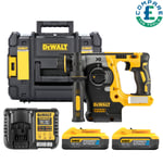 Dewalt DCH273H2T-GB 18V BL SDS+ Hammer Drill + 2 x 5Ah Batteries, Charger & Case