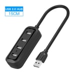 Vention 4-Port USB HUB 3.0 2.0 Ultra Slim Data Hub Type-c HUB pour Macbook,Mac Pro/mini,iMac,Surface Pro,XPS,PC portable,USBC HUB,VAS-J43-B015