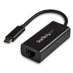 StarTech.com USB-C to Gigabit Ethernet Adapter - Black - Thunderbolt 3 Compatibl