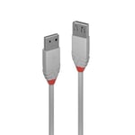 PRENDELUZ Câble USB 2.0 type A de 0,2 m vers type A gris mâle-femelle pour jeux de console/appareils photo numériques/webcam/imprimantes/souris