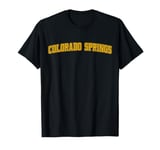 Colorado Springs CO Little London Outline Yellow T-Shirt