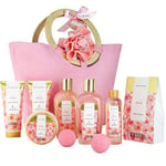 Spa Gift Set, Pampering Gifts for women,10pcs Rose Bath Gift Set,