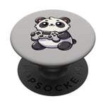 Amoureux des animaux de jeu Kawaii Panda PopSockets PopGrip Adhésif