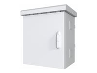 Lanview By Logon - Camera Surveillance Cabinet - Maxi Classic, For 4 Cameras - Med 2 Kjølevifter, Termostat - Stangmonterbar - Hvit, Ral 7035