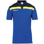 uhlsport Offense 23 Polo Shirt Football Apparel Homme, Bleu Azur/Bleu Marine/Citron Vert, XXL