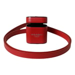 Dolce & Gabbana Airpods Étui Rouge Veau Cuir Imprimé Logo Bracelet Hommes 400usd