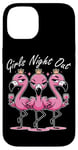 iPhone 14 Cute Pink Flamingos Girls Night Out for Friends Flamingo Case