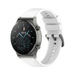 (Huawei GT2 46mm White) 22mm Virallinen silikonikorvaus Gt2 Pro ranneke Huawei Watch Gt 2 Pro Sport Alkuperäinen kelloranneke Ranneke Rannekoru vyö|Kellorannekkeet|