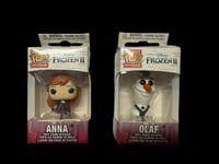 2 x Funko Pocket Pop! Keychains Frozen 2 - Olaf And Anna / Unopened