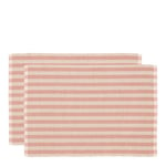 Södahl - Statement Stripe Bordstablett 33x48cm 2-pack Rosa