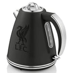 Swan Official Liverpool Football Club Retro Jug Kettle, Black, 3000W, 1.5L Capacity, LFC Kettle, Stainless Steel, Rotational Base, Cord Storage, SK19020LIVBN