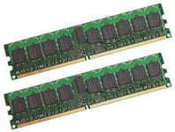 CoreParts DDR2 - sett - 8 GB: 2 x 4 GB - DIMM 240-pin - 800 MHz / PC2-6400 - registrert