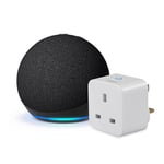 Echo Dot (5th generation) | Charcoal + Sengled Smart Plug, Works with Alexa - Smart Home Starter Kit