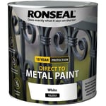 Ronseal 39215 Direct to Metal Paint White Gloss 2.5 litre