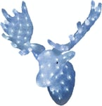 Konstsmide Outside Lights LED Acrylic Decoration "Moose Head" / Outdoor Lighting