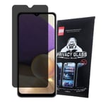 Samsung Galaxy A14 / A14 5G - Privacy Helskärm Härdat Glas Transparent