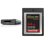 SanDisk Extreme PRO 64GB CFexpress Card Type B for RAW 4K video with the SanDisk PRO-READER CFexpress Card Reader for super-fast media transfers