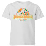 Jurassic Park Logo Tropical Kids' T-Shirt - Grey - 9-10 Years - Grey