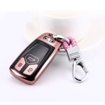 pour Audi A4 B9 Q5 Q7 TT TTS 8S A4L Q5L A6L 2016 2017, New TPU clés de Voiture Housse Sac Key Case Shell Key Holder Cover Car Styling