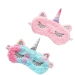 Sovmask för barn, 2-pack Unicorn Kids sovmask, söt