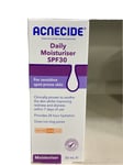 2 X Acnecide Daily Moisturiser SPF30 50ml Spot Acne Sensitive Skin Dry Treatment