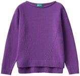 United Colors of Benetton Girls and Girl's Jersey G/C M/L 124yc103y Sweater, Viola 30f, 160 cm