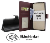 Skimblocker Motorola Moto E14 Plånboksfodral (Svart)