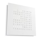 Qlocktwo - Qlocktwo Large Stainless Steel White Pepper, EN - Klokker - Biegert & Funk - Hvit