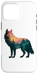 Coque pour iPhone 16 Pro Max Loup Randonnée Chasse Plein Air Camping Forêt Homme Femme Loup