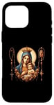 iPhone 16 Pro Max Holy Rosary Virgin Mary Baby Jesus Catholic Rosary Mysteries Case