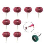 Mini perceuse en Nylon,brosse Abrasive,fil de polissage,roue de polissage,Dremel,outil à main rotatif,ensemble d'accessoires,dissolvant de rouille, - Type Red-5pcs