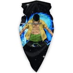 AEMAPE One Piece Roronoa Zoro Face Cover Shield Neck Warmer Neck Scarf Multifunctional Headband Headwear Headwrap Balaclava Mouth Shields Unisex Breathable Reusable Anti Dust-DSD