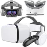 VR Headset, Virtual Reality Headset with Controller & Headphones for Kid Adult