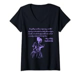 Womens Mary Shelley Frankenstein Quote T-Shirt V-Neck T-Shirt