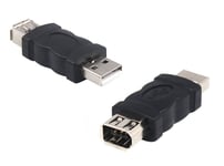 Adaptateur USB Mâle vers FIREWIRE IEEE1394a FEMELLE Fiche firewire type '6 points' Fiche firewire type '6 points