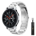 (Itsetestin leveys 22mm hopea ja työkalu)22mm metallihihna Samsung Galaxy Watch 3:lle Huawei Gt2/amazfit Gtr ruostumattomasta teräksestä valmistettu rannekoru 20 mm Samsung Watch 4:lle - kellon rannekkeet