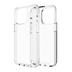 ZAGG Gear 4 Crystal Palace D30 Protective Case for iPhone 13 Pro, 5G, Slim, Shockproof, Wireless Charging, MagSafe, (Clear)