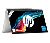 HP Envy x360 Ordinateur Portable 2 en 1 | Écran Tactile 15,6" FHD OLED | Intel Core i5-1335U | RAM DDR5 16 Go | SSD 512 Go | Intel Iris XE | Windows 11 Home | Clavier QWERTZ | Argent Naturel