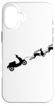 Coque pour iPhone 16 Plus Retro Scooter Club Vacances Renne Gear Head Scoot Life