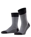 FALKE Men's Sensitive Herringbone M SO Wool With Soft Tops 1 Pair Socks, Black (Black 3000), 10-11