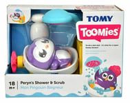 Toomies 72610 Penguin Friend Peryn's Love Shower and Scrub Bath Toy for Kids