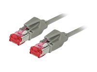 Tecline Câble Ethernet de catégorie 6a Gris 0,5 m